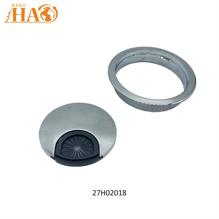 Table Grommet Cable Hole Cover Round Desk Plastic Thread Box